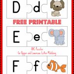 Free Printable Abc Puzzles | School Is Fun | Letter Matching, Upper   Free Printable Alphabet Puzzles