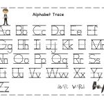 Free Printable Alphabet Letter Tracing Worksheets | Angeline   Free Printable Traceable Letters