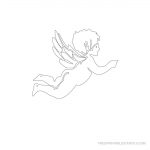 Free Printable Angel Stencil W | Angels | Free, Free Printables   Free Printable Angels