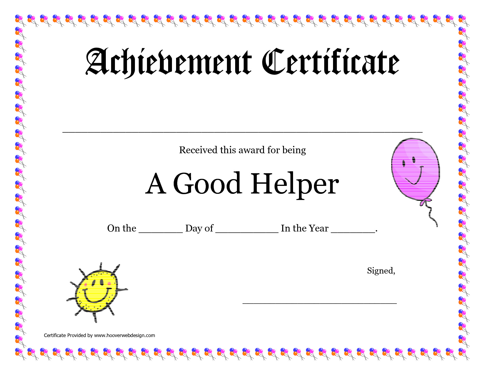 Free Printable Award Certificates For Elementary Students Free