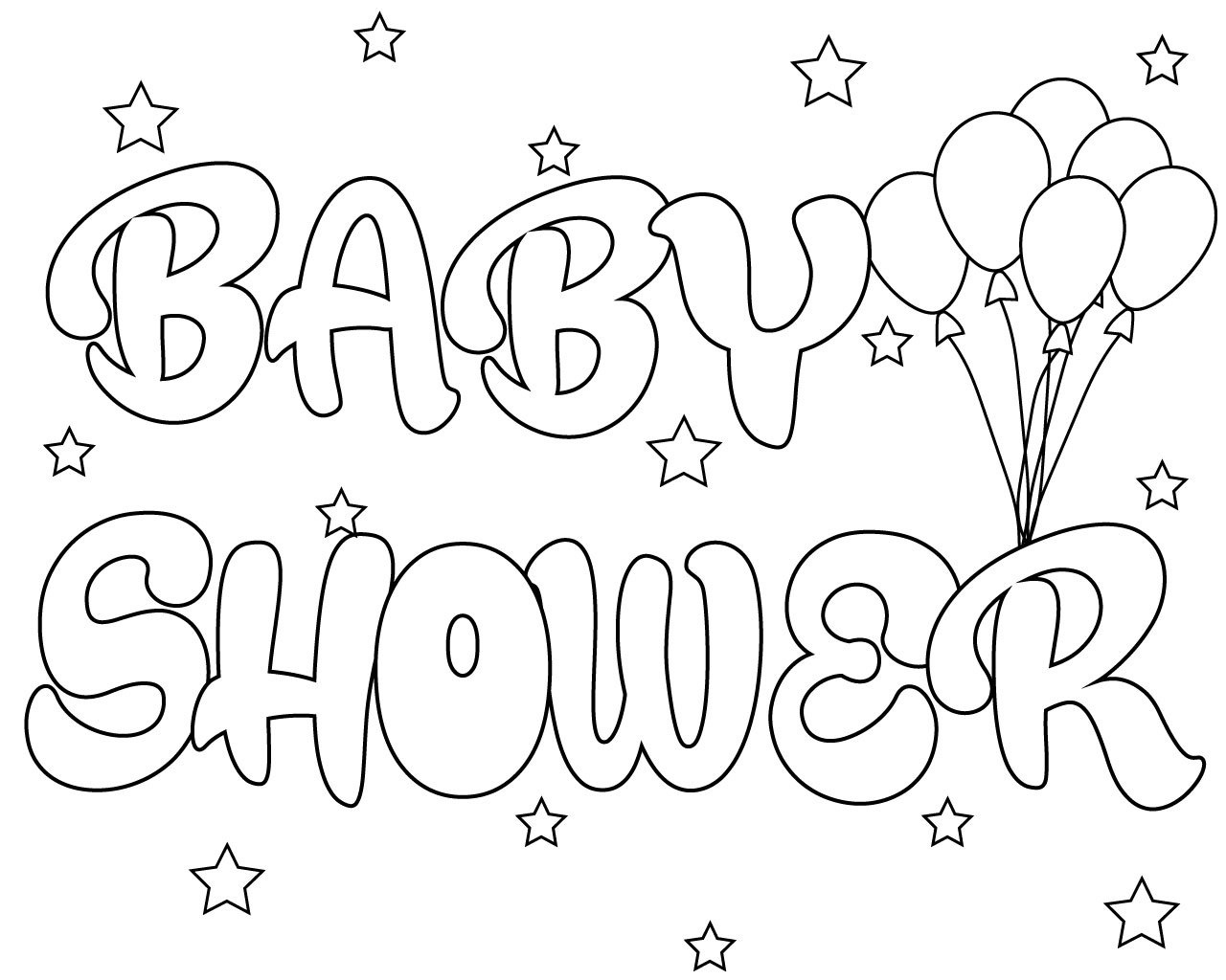 Free Printable Baby Shower Coloring Pages - Ronniebrownlifesystems - Free Printable Baby Shower Coloring Pages