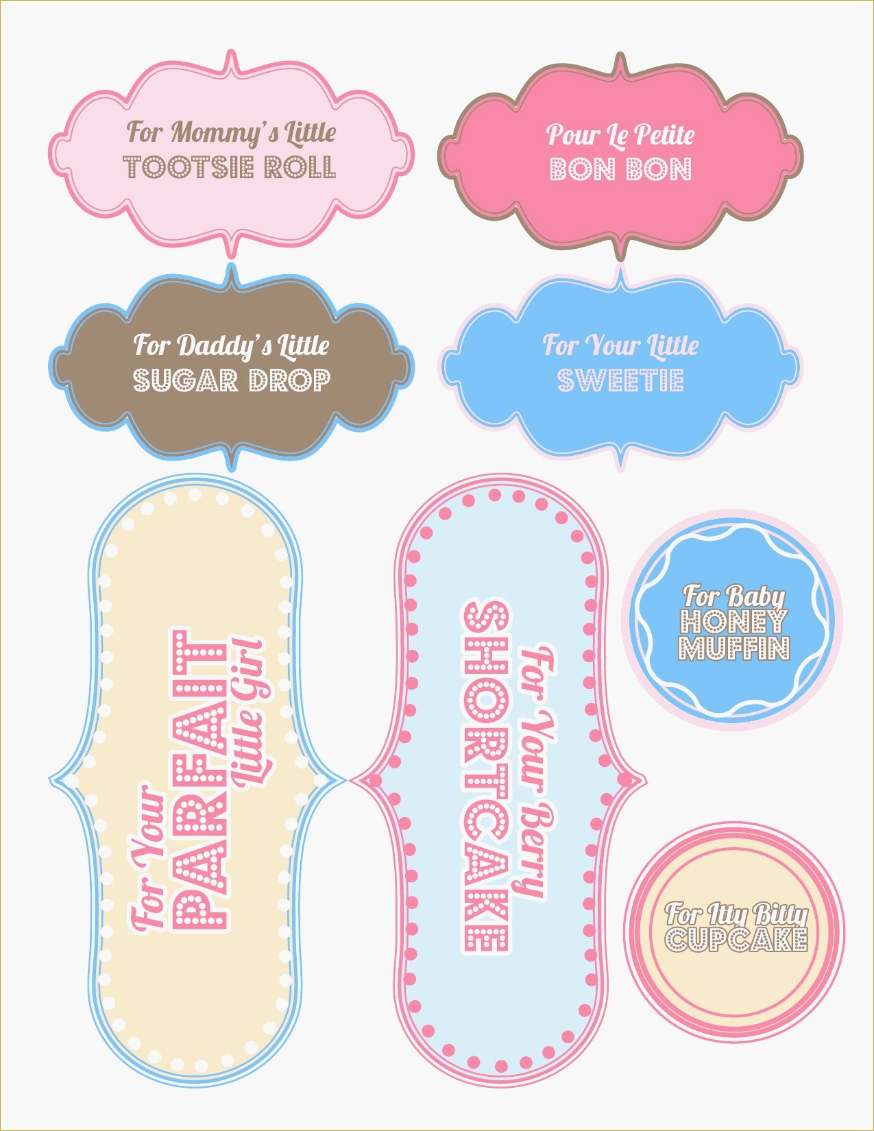 Free Printable Baby Shower Favor Tags Template Brochure Templates - Free Printable Baby Shower Favor Tags