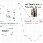 Free Printable Barbie Doll Clothes Patterns And Upcoming Contest   Free Printable Barbie Doll Sewing Patterns Template