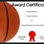 Free Printable Basketball Certificates | Customize Online   Free Printable Soccer Certificate Templates
