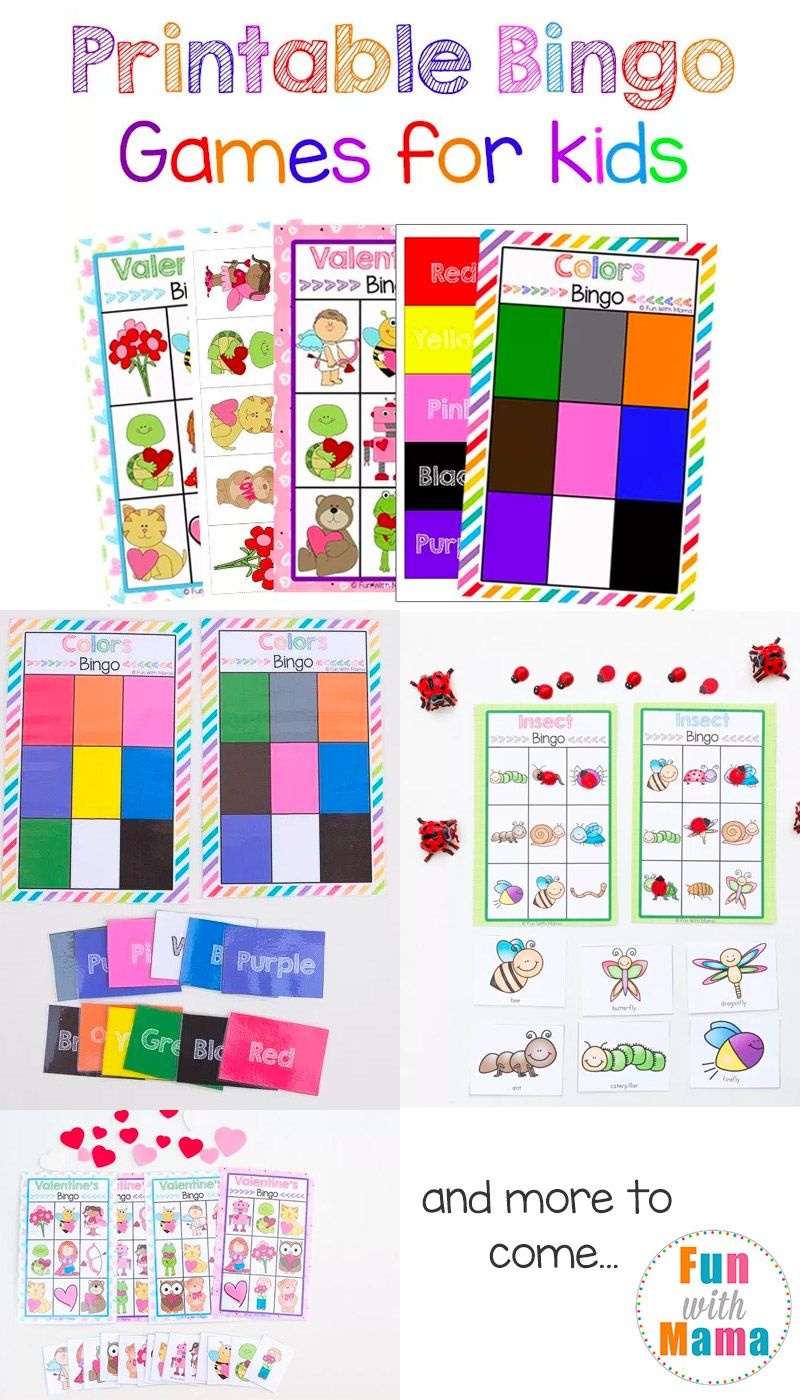 Free Printable Bingo Cards For Kids | Free Printables | Bingo Games - Free Printable Games For Toddlers