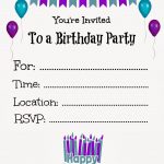 Free Printable Birthday Invitations For Kids #freeprintables   Free Printable Polka Dot Birthday Party Invitations