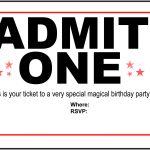 Free Printable Birthday Party Invitations   Kansas Magician | Magic   Free Printable Ticket Invitation Templates