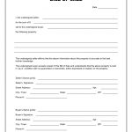 Free Printable Blank Bill Of Sale Form Template   As Is Bill Of Sale   Free Printable Mobile Home Bill Of Sale