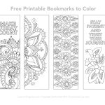 Free Printable Bookmarks To Color | Inspirational | Free Printable   Free Printable Spring Bookmarks