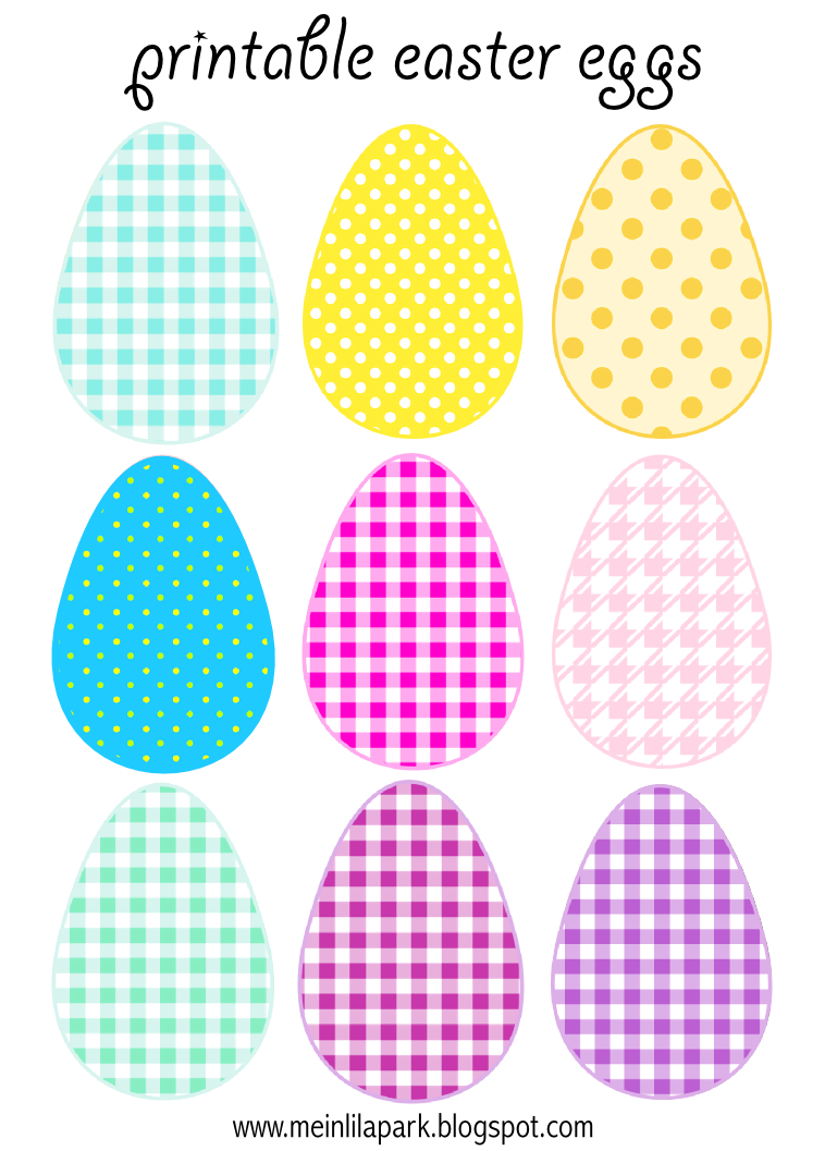 Free Printable Cheerfully Colored Easter Eggs - Ausdruckbare - Free Printable Easter Images