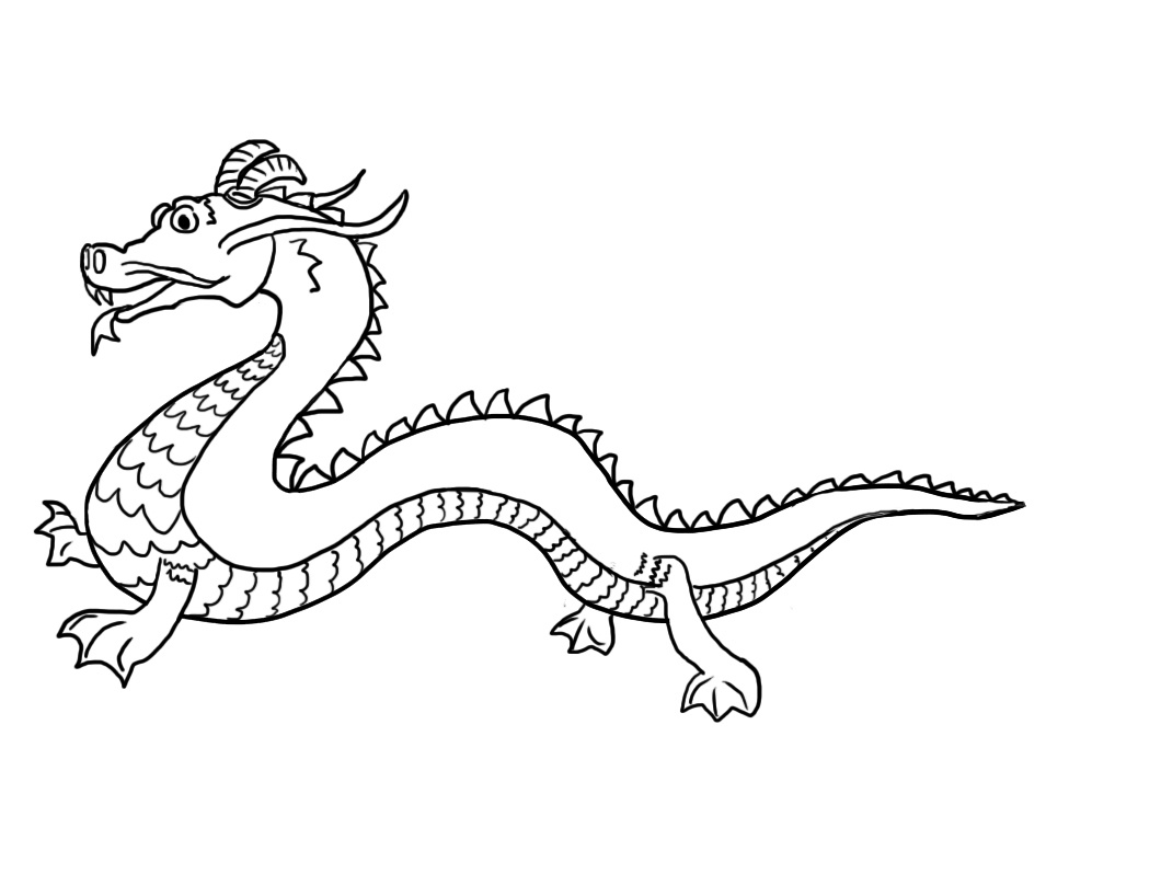 Free Printable Chinese Dragon Coloring Pages For Child #1488 Chinese - Free Printable Chinese Dragon Coloring Pages
