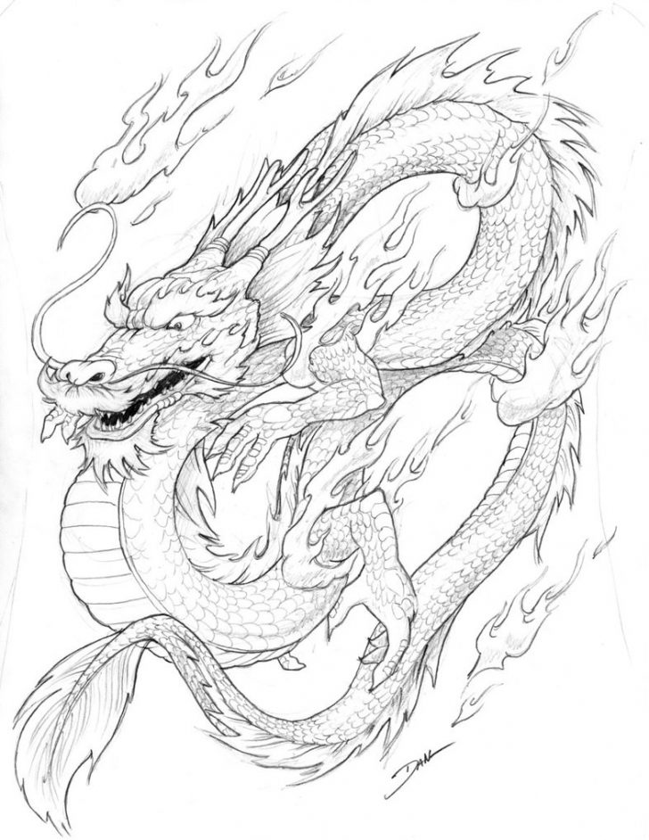 Free Printable Chinese Dragon Coloring Pages