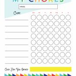 Free Printable   Chore Chart For Kids | Chore Charts | Chore Chart   Free Printable Job Charts For Preschoolers