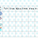 Free Printable Chore Chart   Free Printable Chore Charts For 7 Year Olds