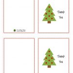 Free Printable Christmas Card Thank You Note | A Crafty House   Christmas Thank You Cards Printable Free