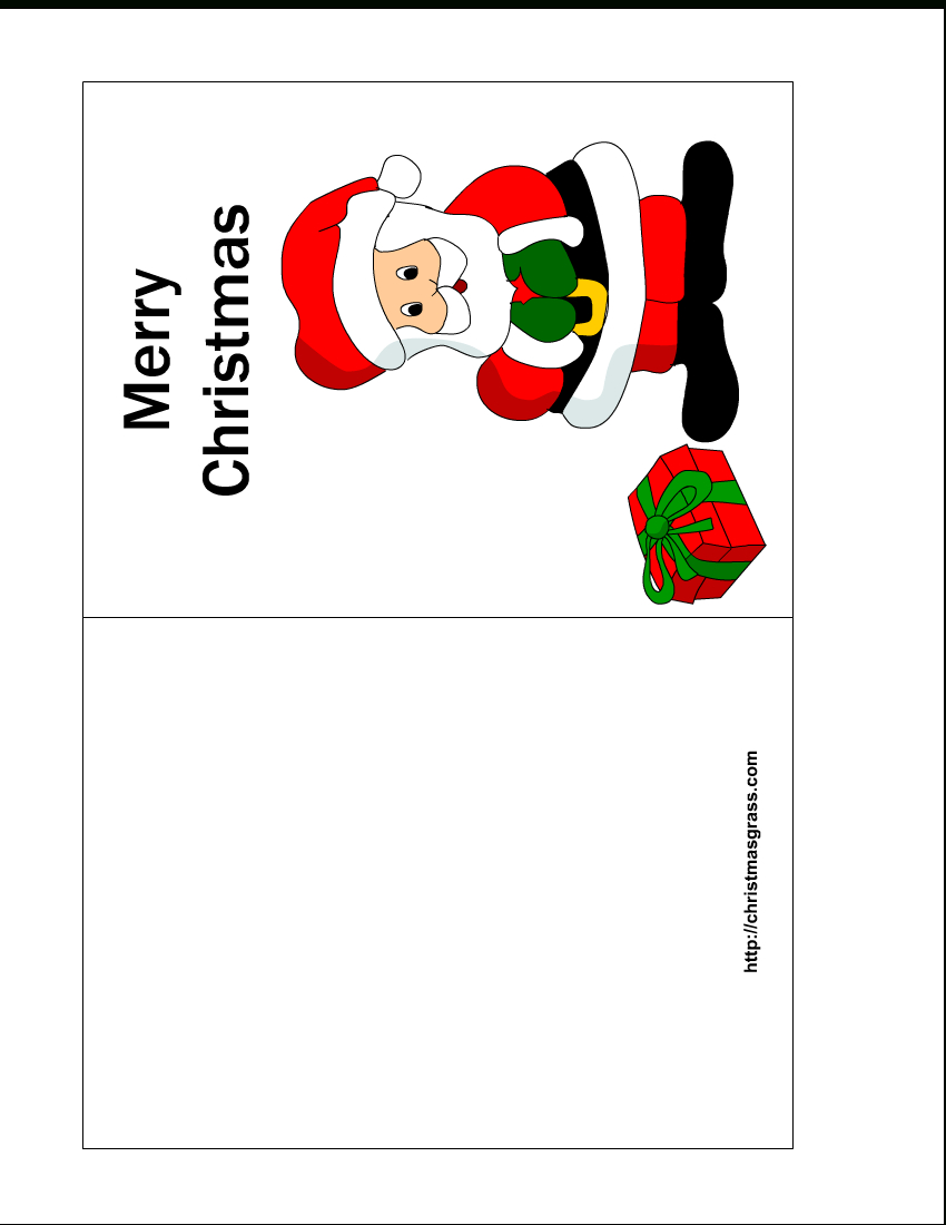 Free Printable Christmas Cards | Free Printable Christmas Card With - Free Printable Christmas Card Templates