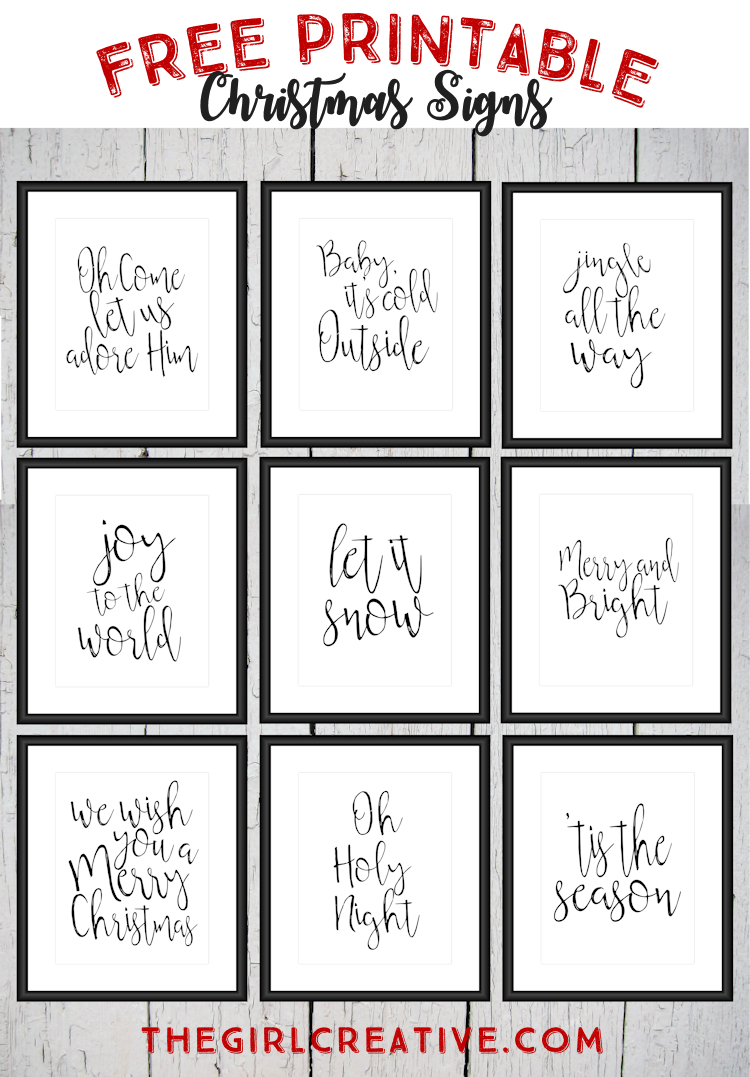 Free Printable Christmas Signs | Leuke Teksten - Weihnachtsschilder - Free Printable Signs