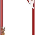 Free Printable Christmas Stationary Borders | Christmasstationery   Free Printable Santa Paper