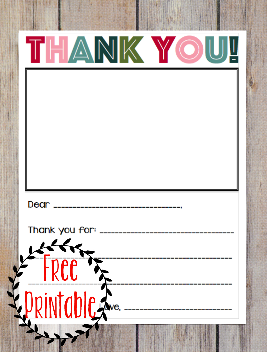 Free Printable Christmas Thank You Note For Kids! | Kid Stuff - Free Christmas Thank You Notes Printable