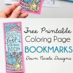 Free Printable Coloring Page Bookmarks | Library | Free Adult   Free Printable Bookmarks For Libraries