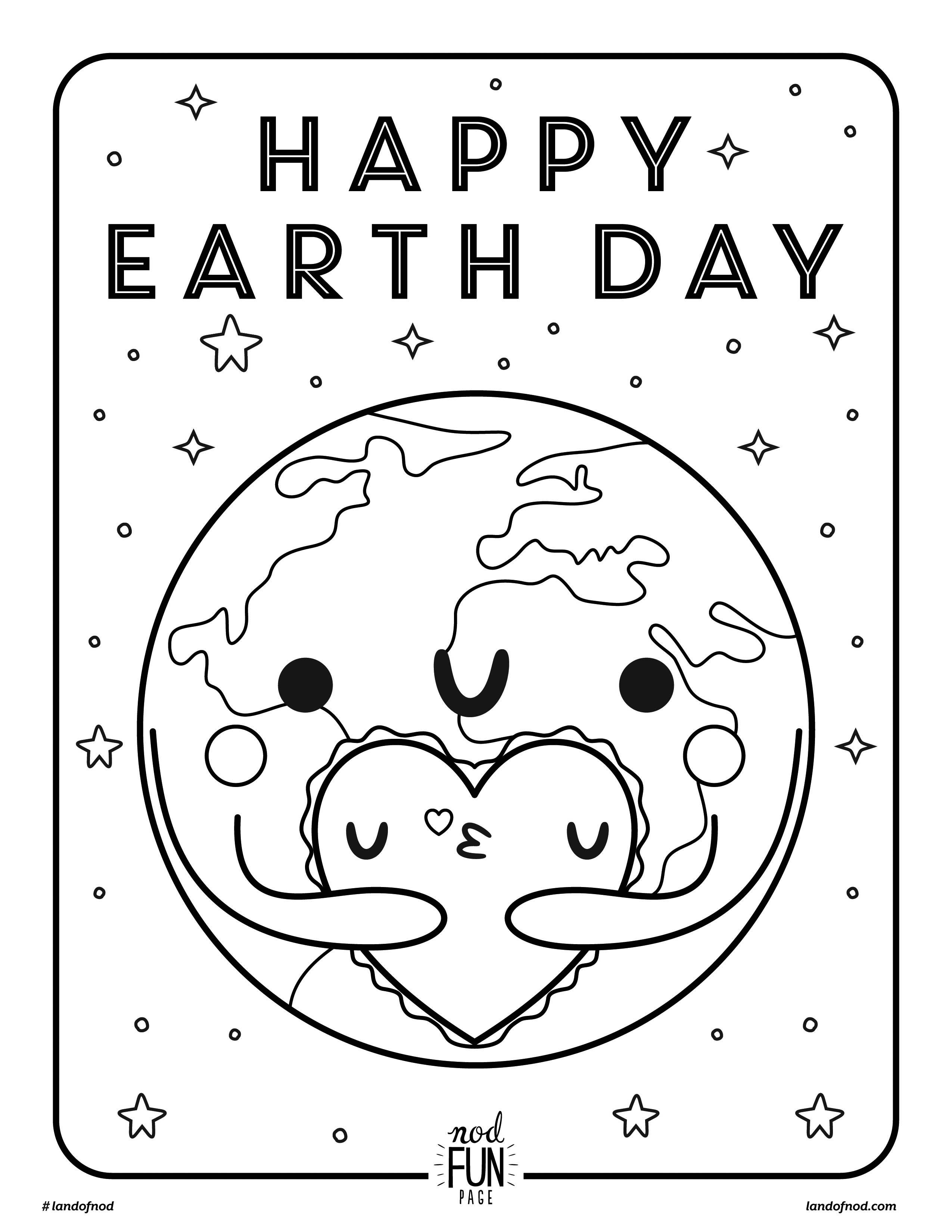Free Printable Coloring Page: Earth Day | Crate&amp;amp;kids Blog - Free Printable Earth Pictures