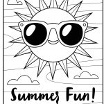 Free Printable Coloring Page: Summer Fun | Summer//underwater   Free Printable Summer Coloring Pages