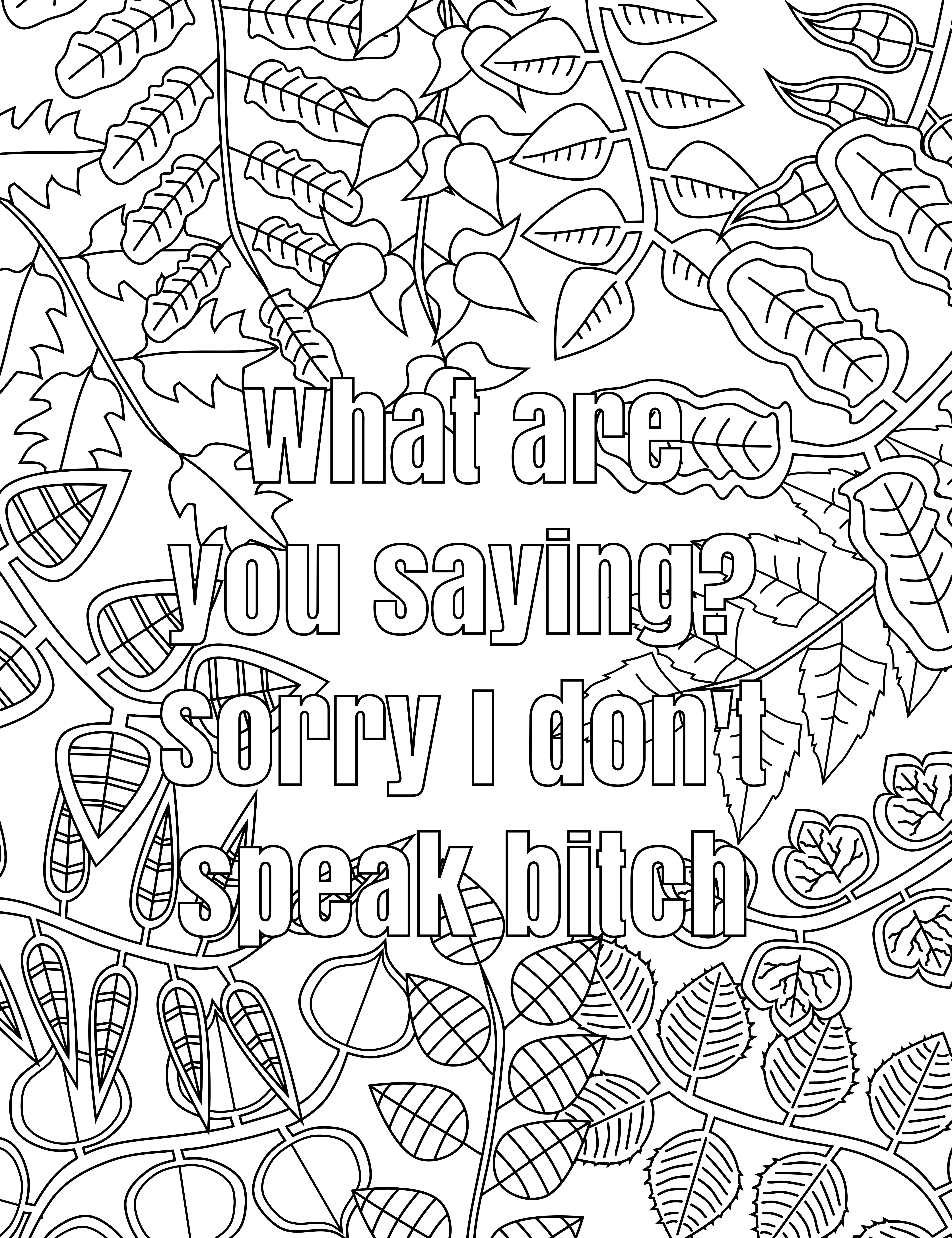 Free Printable Coloring Pages For Adults Only Swear Words Download - Free Printable Swear Word Coloring Pages