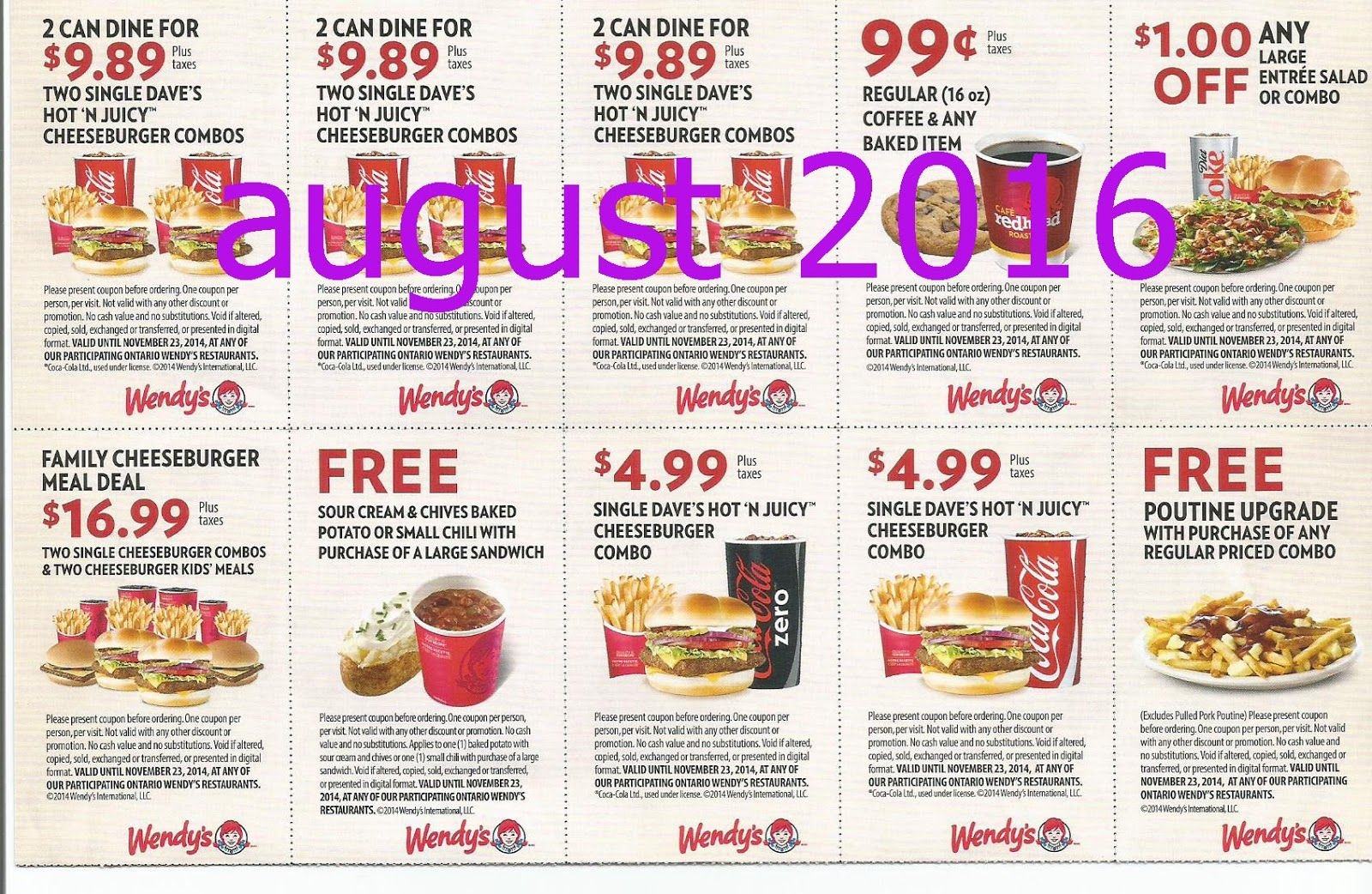 Free Printable Coupons: Wendys Coupons | Fast Food Coupons | Wendys - Free Printable Coupons 2014