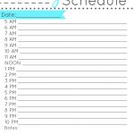 Free Printable Daily Schedule | Tips | Daily Schedule Template   Free Printable Daily Schedule