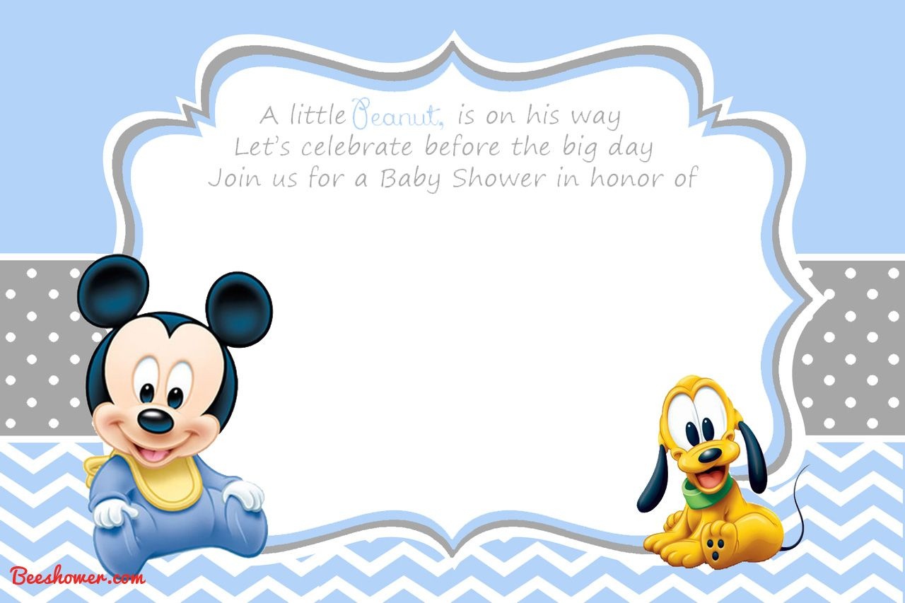 Free Printable Disney Baby Shower | Baby Shower | Mickey Mouse - Free Printable Tinkerbell Baby Shower Invitations
