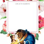 Free Printable Disney Princess Floral Invitation Template | Free   Free Printable Disney Invitations