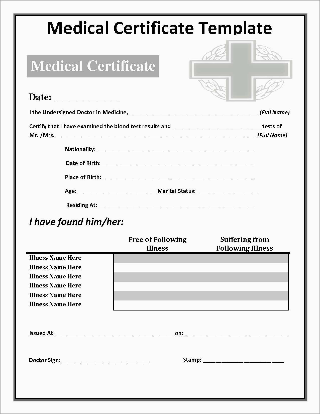 Free Printable Doctors Notes Templates Best Free Printable Doctors - Free Printable Doctor Notes