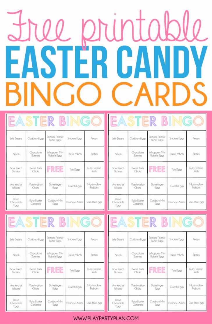 Free Printable Religious Easter Bingo Cards
