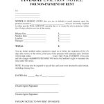 Free Printable Eviction Notice Letter | Bagnas   5 Day Eviction   Free Printable Eviction Notice