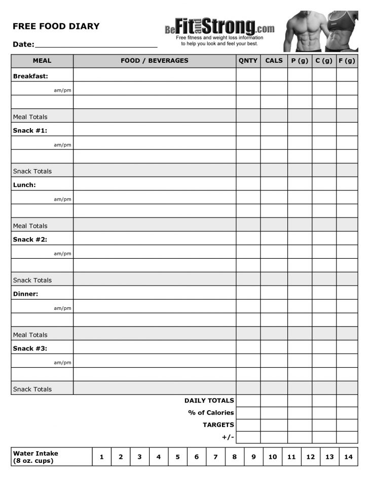 Free Printable Calorie Counter Journal