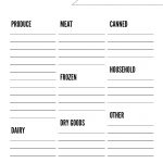 Free Printable Grocery List Template   Paper Trail Design   Free Printable Grocery List