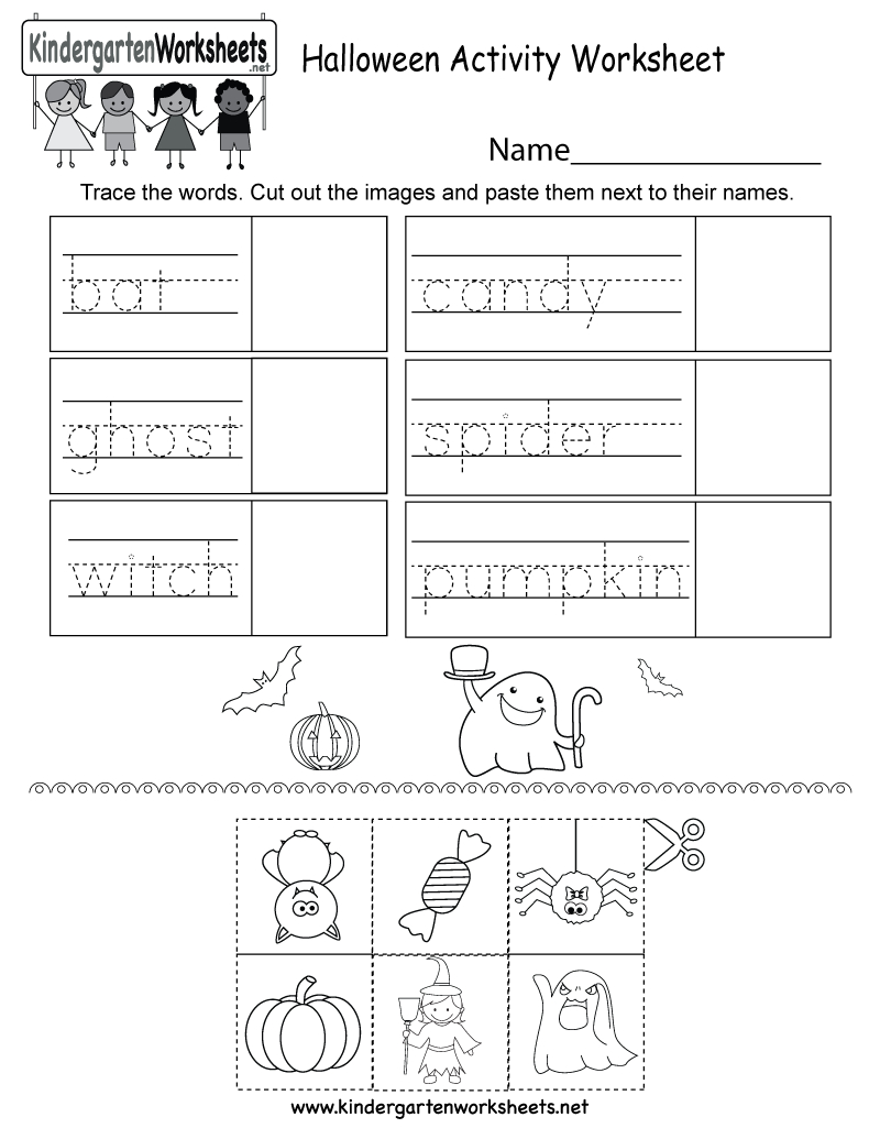 Free Printable Halloween Activity Worksheet For Kindergarten - Free Printable Kid Activities Worksheets
