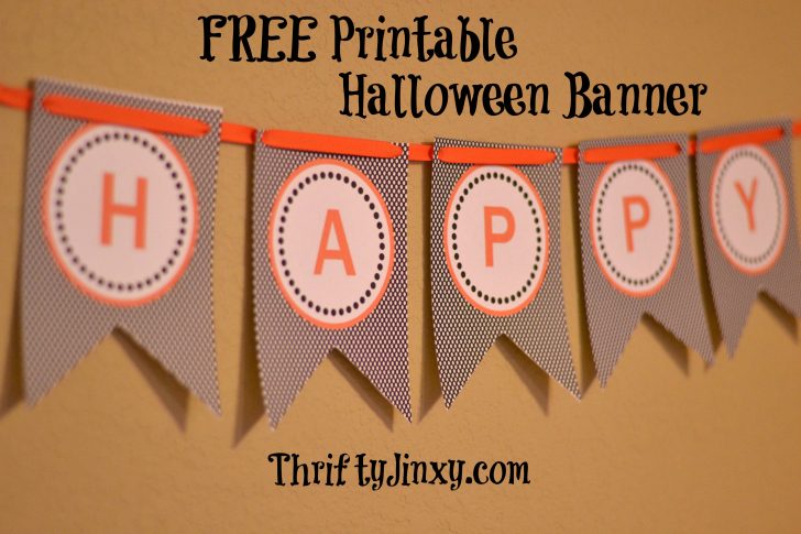 Free Printable Halloween Banner