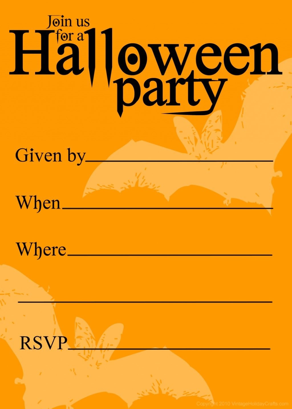 Free Printable Halloween Birthday Invitations Templates | Halloween - Halloween Party Invitation Templates Free Printable