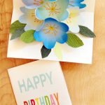 Free Printable Happy Birthday Card With Pop Up Bouquet   A Piece Of   Free Printable Pop Up Card Templates