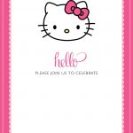 Free Printable Hello Kitty Birthday Invitations – Bagvania Free   Free Printable Hello Kitty Baby Shower Invitations