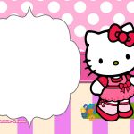 Free Printable Hello Kitty Pink Polka Dot Invitation | Free   Free Printable Polka Dot Birthday Party Invitations