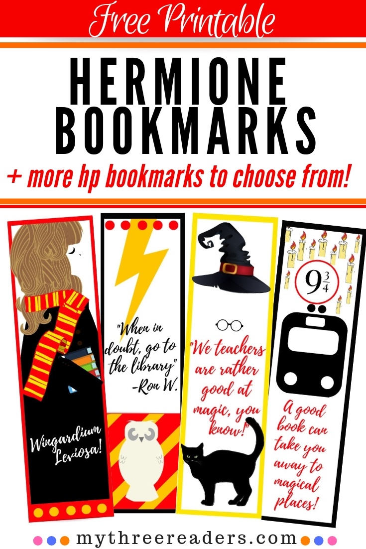 Free Printable Hermione Bookmarks For Your Hp Bookworm! - Free Printable Bookmarks For Libraries