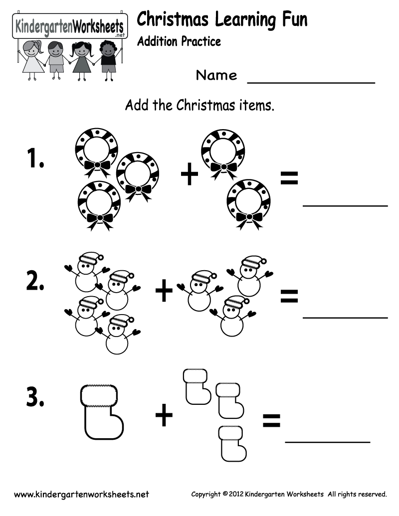 Free Printable Holiday Worksheets | Free Printable Kindergarten - Christmas Fun Worksheets Printable Free