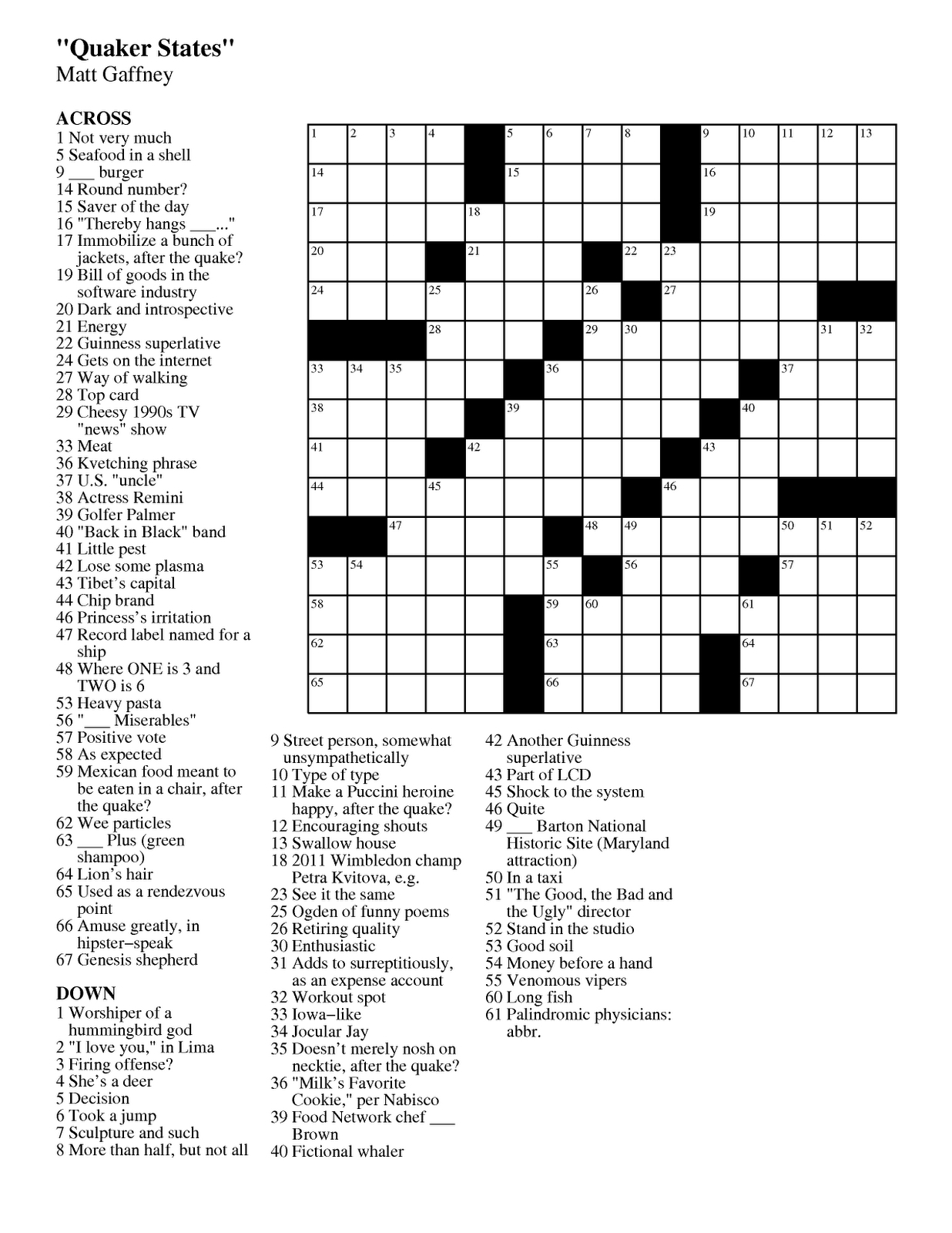 Free Printable Large Print Crossword Puzzles | M3U8 - Free Printable Summer Puzzles