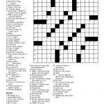 Free Printable Large Print Crossword Puzzles | M3U8   Summer Crossword Puzzle Free Printable