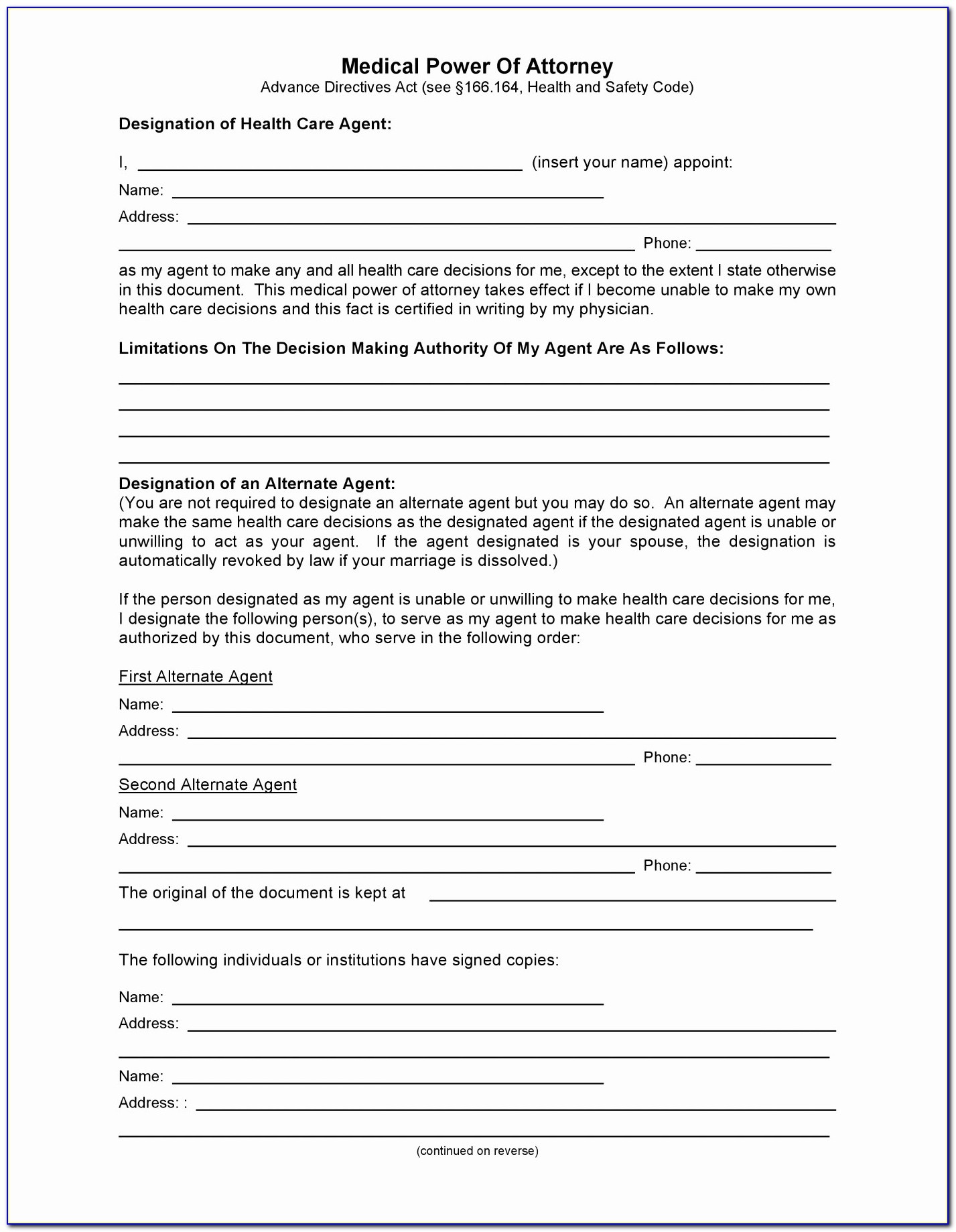 Free Printable Legal Forms 7007