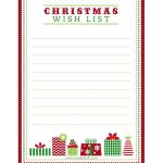 Free Printable "letter To Santa", "christmas Wish List" And Tag   Free Printable Christmas Wish List