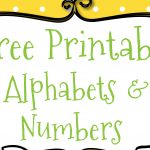 Free Printable Letters And Numbers For Crafts   Free Printable Numbers