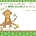 Free Printable Little Monkey Birthday Invitation | Free Printable   Free Printable Monkey Birthday Party Invitations
